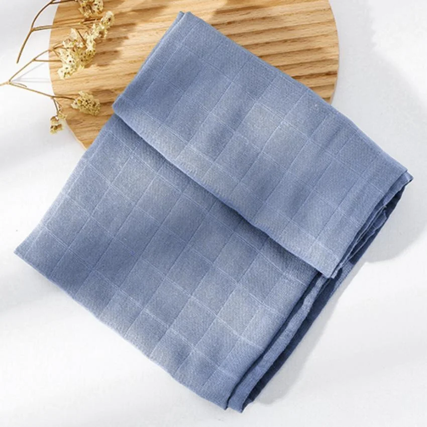 HappyFlute 60*60CM Plain Colour Multi-Function Muslin Swaddle Feeding Burp Cloth  Soft Cotton&Bamboo Baby Face&Hand Wash Wipe