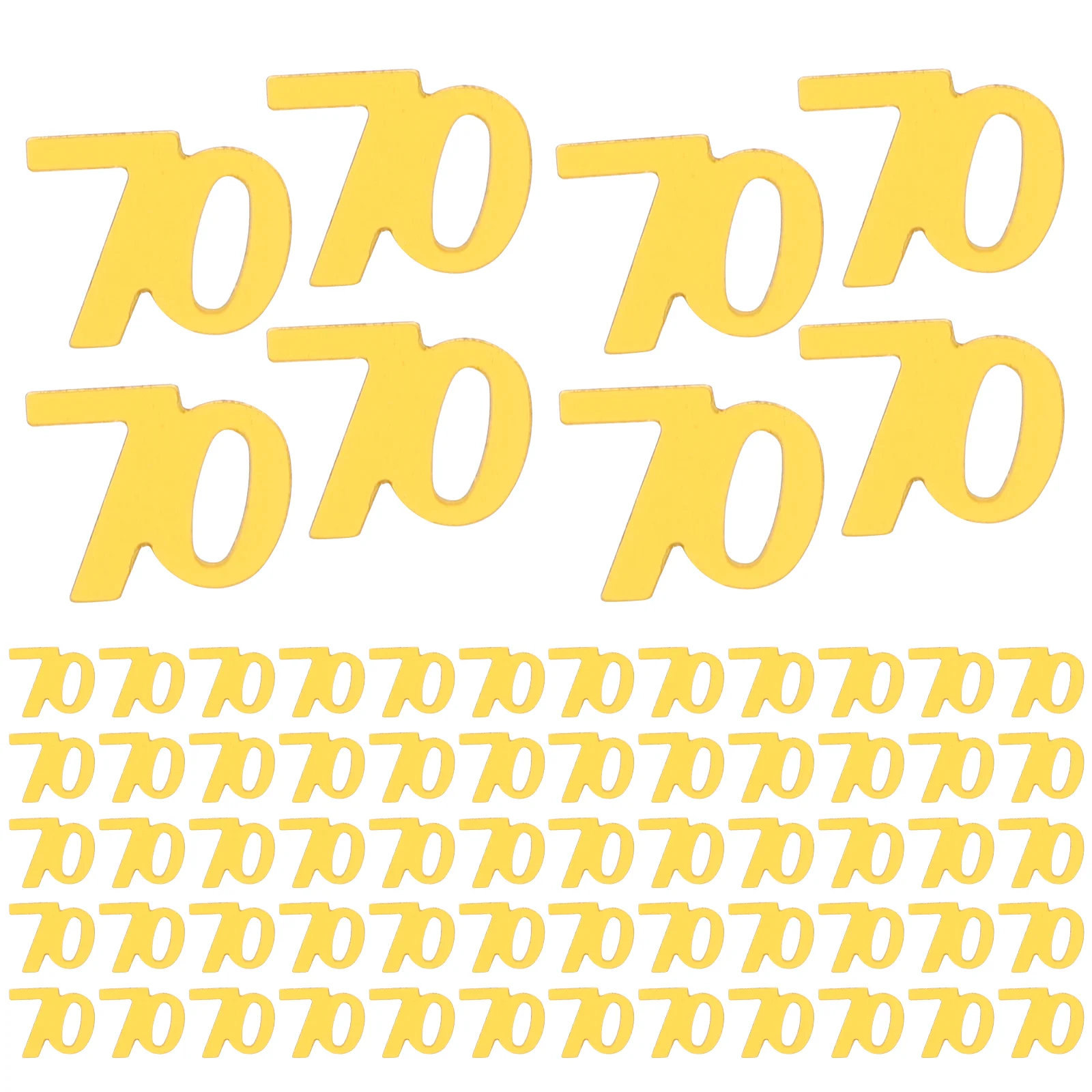 

1200 Pcs Party Confetti Anniversary Decoration Dining Table Decorate Number Baby Tables