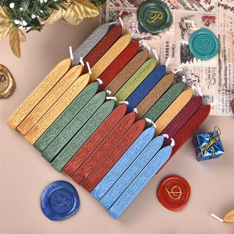 Pack of 5 Solid Color Sealing Wax Sticks for Envelopes, Invitations, and Gifts