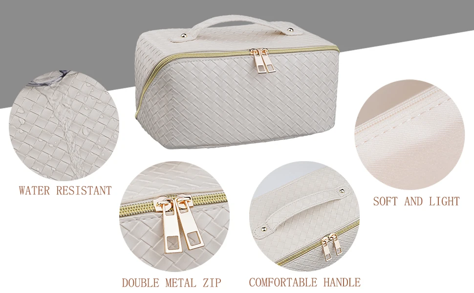 Pu Leather Handbag For Women Makeup Pouch Waterproof Multifunctional Bath Kit 21 Pu Leather Handbag For Women Makeup Pouch Waterproof Multifunctional Bath Kit