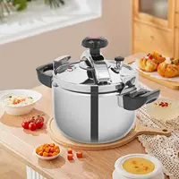 /6.35  Pot, Pressure Cooker, 201 Stainless Steel Pressure Pot, Suitable for Open Fire, Induction Stove, Electric Stove, and Gas 2