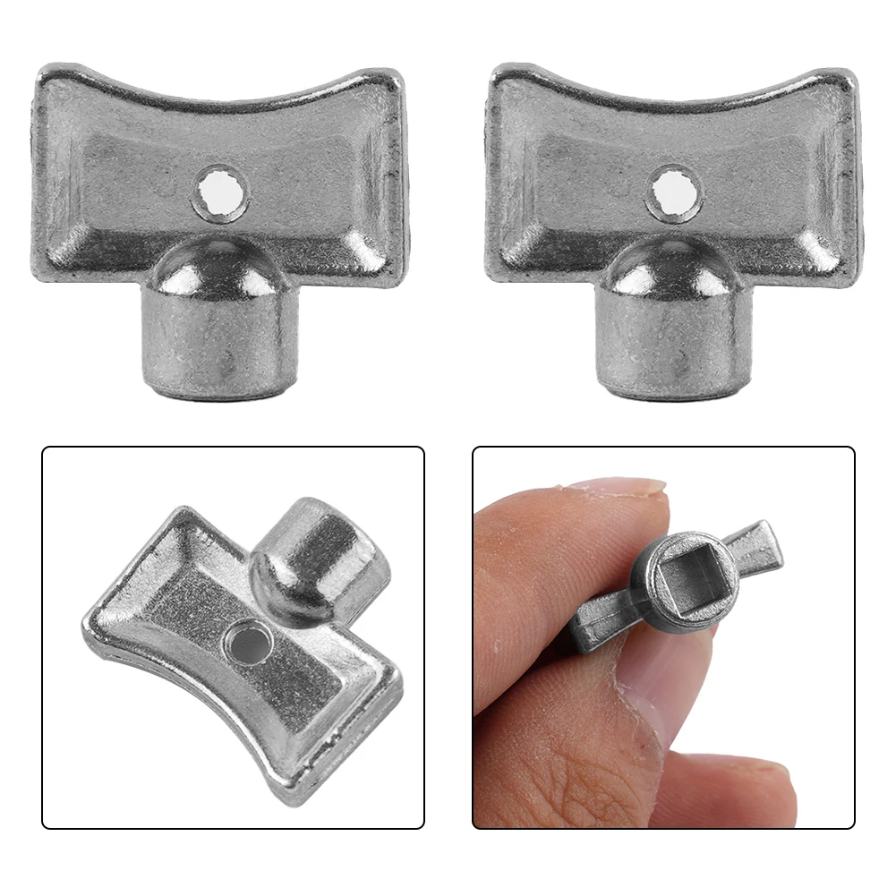 

2pcs Radiator Exhaust Valve Key Square Radiator Air Release Reduce Noise Tools Improve Heating Performance Zinc Alloy 5×5mm