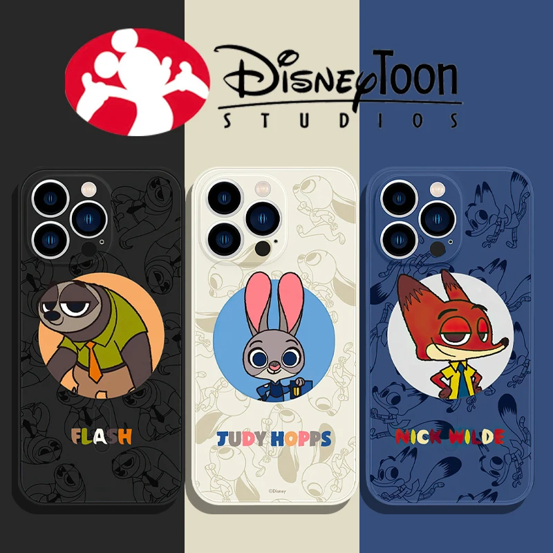 Силиконовый чехол для iPhone 11 12 13 Pro Max Mini X XS XR MAX 5 6 6s 7 8 Plus SE 2020 TUP BANDAI Zootopia |