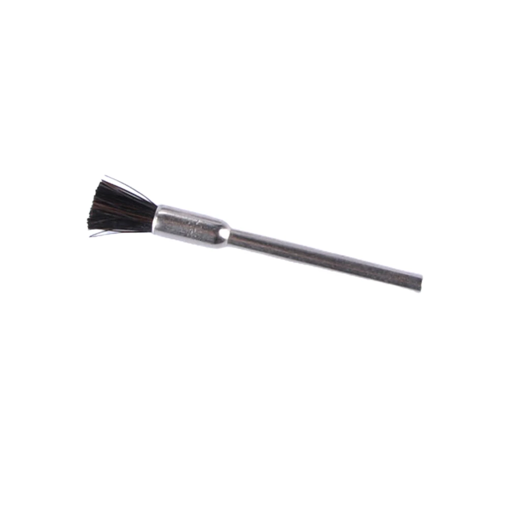 10pcs Nylon Wire Brush 3mm Shank Abrasive Polishing Tool Bit Polishing For Wood