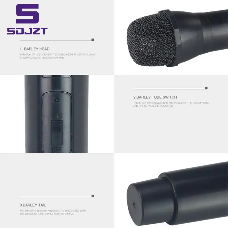 가짜 소품 마이크 소품, 인공 마이크 소품, 어린이 마이크 장난감, 1PC