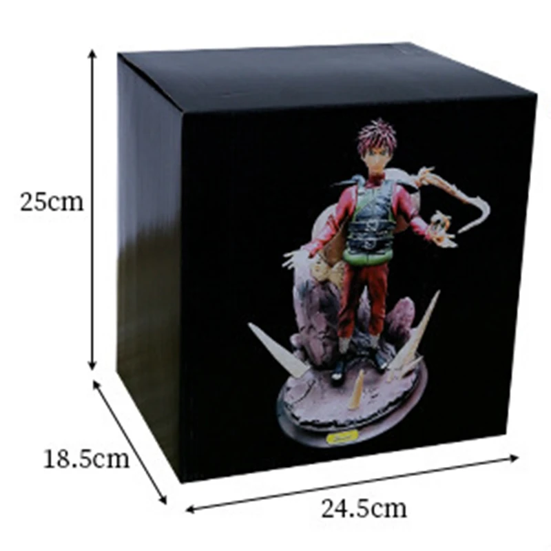 Cute Anime Gaara Kazekage Battle Ver. GK PVC Action Figure Game Statue Collection Model Kids Toys Doll Gifts 24cm