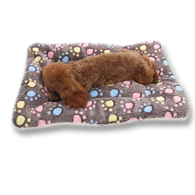 Thickened Pet Sleeping Mat Cat Bed Soft Fur Dog Bed Pet Blanket Mat Household Flannel Mattress Washable Warm Carpet Supplies