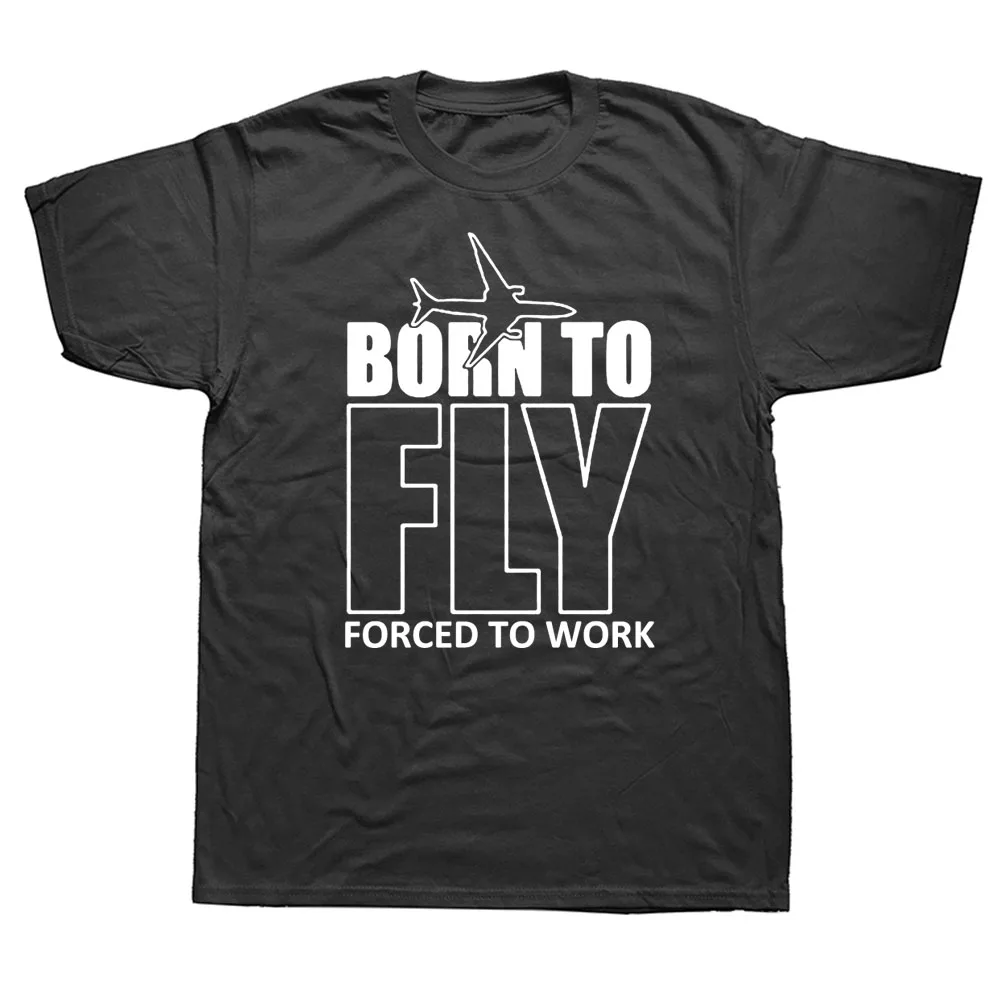 

Funny Born To Fly Plane Pilot T-shirt Evolution Paragliding Paraglider O-neck Summer Mens Clothing Short Sleeve T Shirt