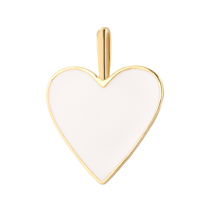 Heart Cute Charm for Jewelry Making Supplies Gold Boho Accessories Diy Pendant Necklace Bracelet Earring Charm Dangles