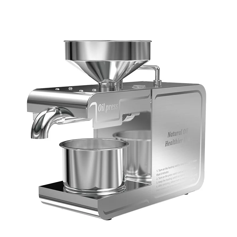 T1 220V 110V Oil Press Machine Commercial 820W Home Peanut Flaxseed Cold Squeezer Linseed Sunflower Seeds Extraction 2