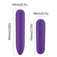 Mini 10-Vibrationsfrequenz-Vibrator, USB wiederaufladbar, wasserdicht, magische Massage, leiser Vibrator, Körpermassagegerät für Frauen 2