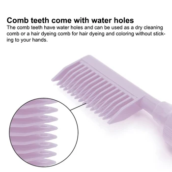 Bottiglia per applicatore di olio per capelli da salone Bottiglie per applicatore Pettine Strumenti professionali per colorare lo styling per tintura per parrucchieri in plastica