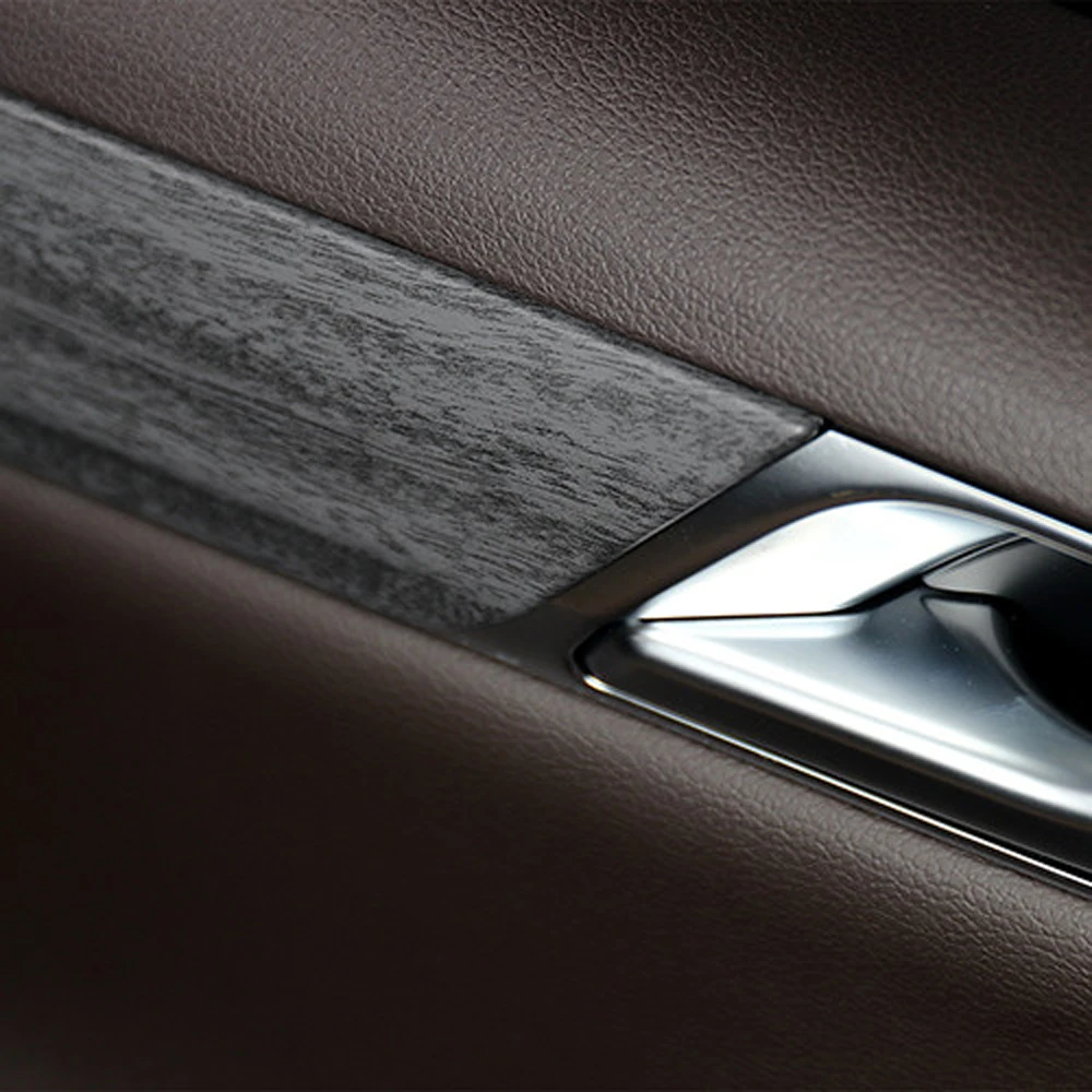 Wood Grain Interior Mouldings Door Panel Decoration Stripe Cover For Genesis RG3 Decoration Styling