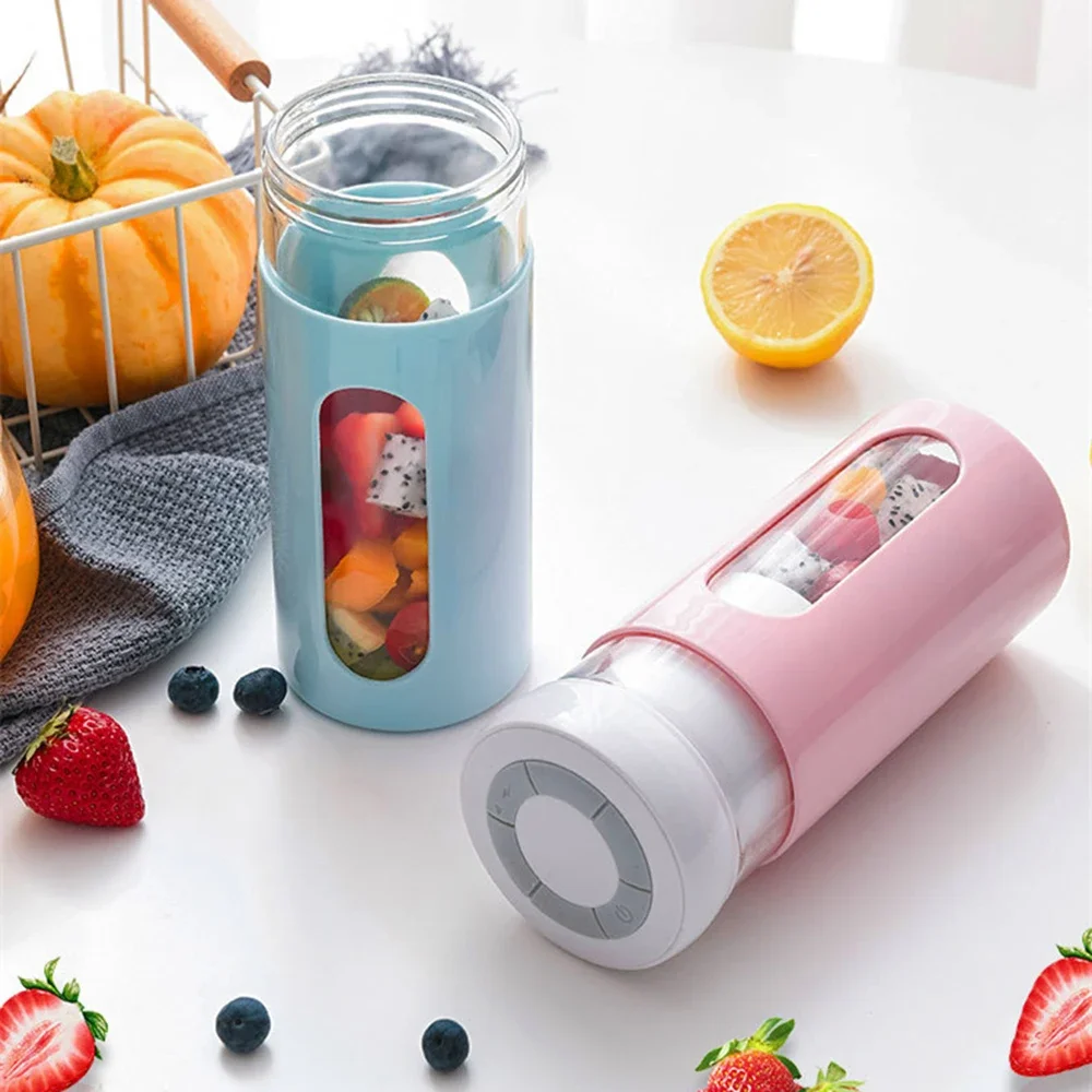 

Portable Blender Electric Fruit Juicer USB Rechargeable Smoothie Blender Mini Fruit Juice Maker Handheld Kitchen Mixer Vegetable