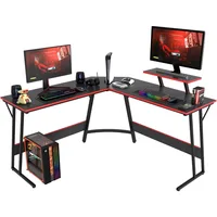 L Shaped Desk Corner Gaming Desk Computer Desk with Large Desktop Studying and Working  for Home and Work Place 1