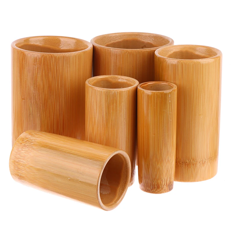 Traditionelles chinesisches Glas-Feuer-Schröpfset, Körpertherapie, Cellulite-Set, karbonisierte Bambus-Saugnäpfe, Akupunktur-Massage – Detail 3