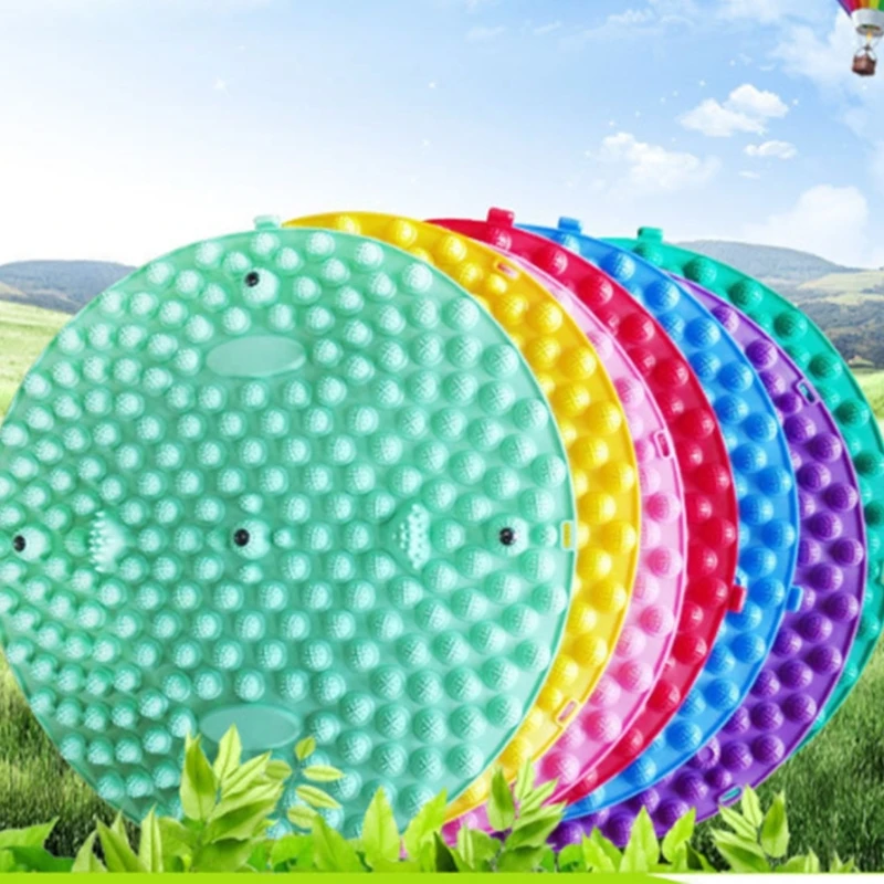 Foot Massage Relaxation Mat Muscle Relaxation Massager Feet Relaxing Mat Round Exercise Pad Pilates Yoga Accessories