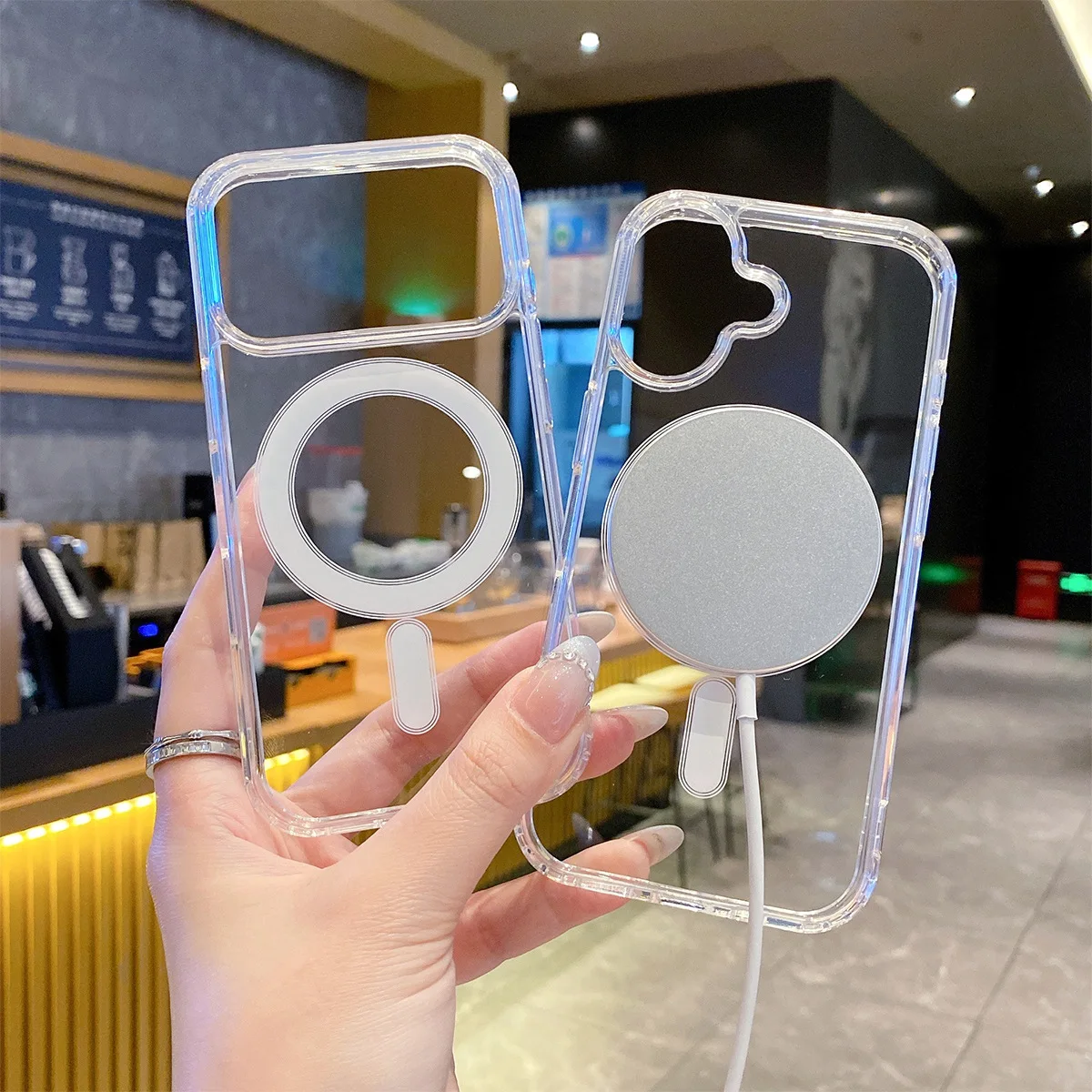Enhanced Magnetic Acrylic Clear Case Cover