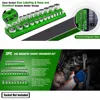 Professional 3Pieces Magnetic Socket Holder 1/4" 3/8" 1/2" inch Drive Metric/SAE Socket Organizer Storage Installation Tools Kit 6