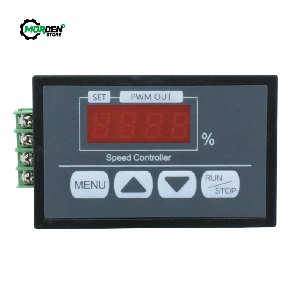 DC 6-60V 30A DC motor controller PWM adjustable speed digital display encoder duty ratio frequency 1-100KHZ power supply