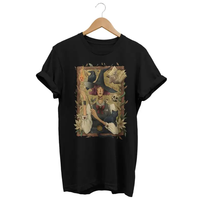 

Vintage Witchcraft Enchantment: Dark Academia E-girl Occult Top