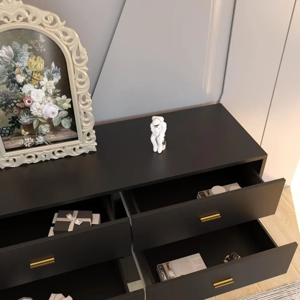 6 Drawer Dresser items makeup dressing table box container drawer nordic organizer woman coiffeuse dressers for Bedroom with Wide Drawers and Metal Handles