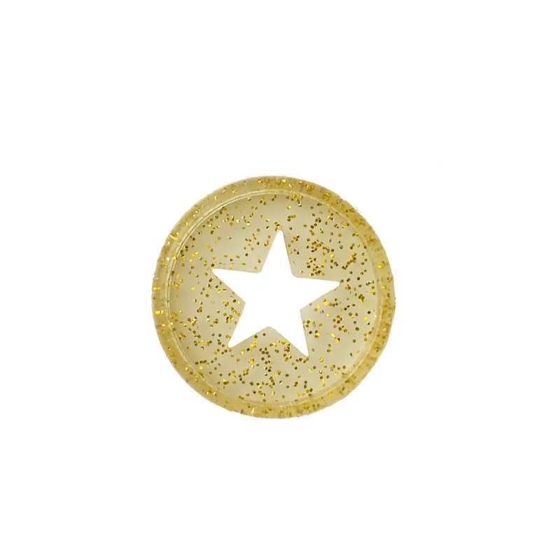 Binder Chest 12pcs 30MM Star Disc Mushroom Hole Binder Discs Notebook Loose leaf Discs Plastic Mini Ring Journal Rings