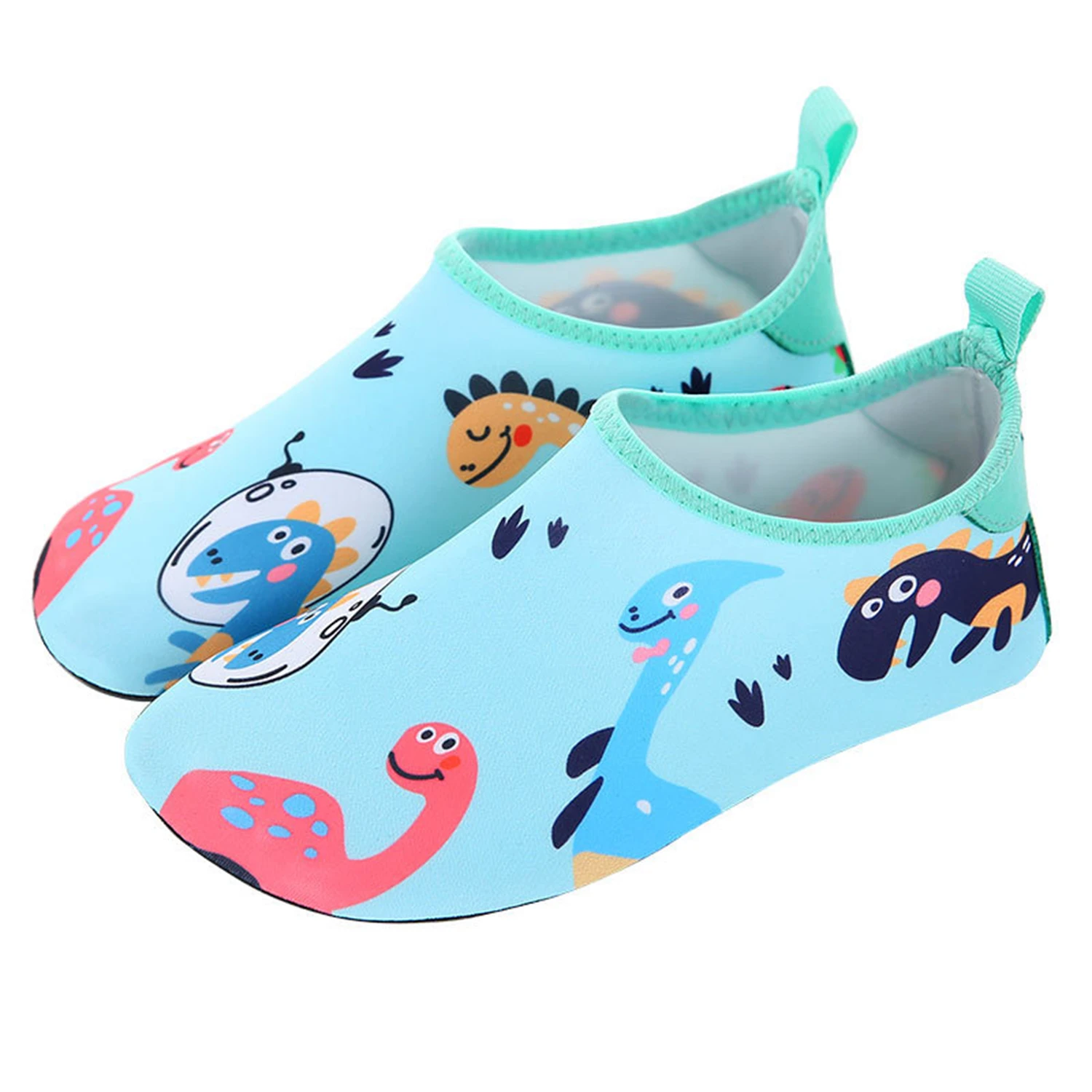 Boys Girls Water Shoes Kids Barefoot Beach Seaside Aqua Socks Children Dinosaur Soft Diving Wading Shoes Surfing Swimming water shoes aqua shoes diving shoes barefoot shoes diving socks