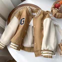 2021 Children's Winter Jacket Baseball Suit Bomber Tiny Cottons Kids Clothes For Teen Quilted Coats And Jackets 13 Year Old Girl