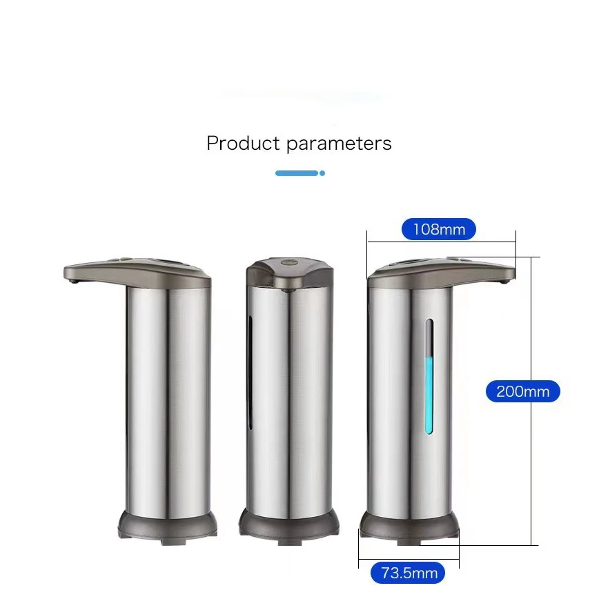 Automatic Liquid Soap Dispenser Touchless Sensor Bathroom Smart Foam Machine 280ml Infrared Liquid Soap Dispenser Pump Container 6