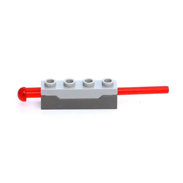 1x4 Launcher+8L Bullet Spring Shooting Mechanism Toy MOC Building Blocks Technical Parts Shooter Dart Weapon 15301 15303 15400 2