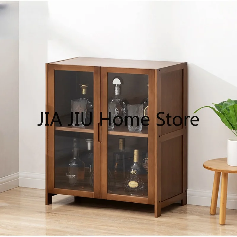 Liquor Display Wine Cabinets Modern Storage Simplicity Wall Wine Cabinets European Wooden Estante Vinos Bar Furniture QF50JG