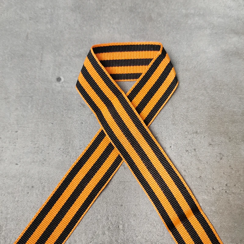 Ribbon Decoration Ribbon Supplies Ribbon of Saint George For Russian Soviet USSR Badge Clothing Bags Hats Decorating Events Gatherings The Great Patriotic War