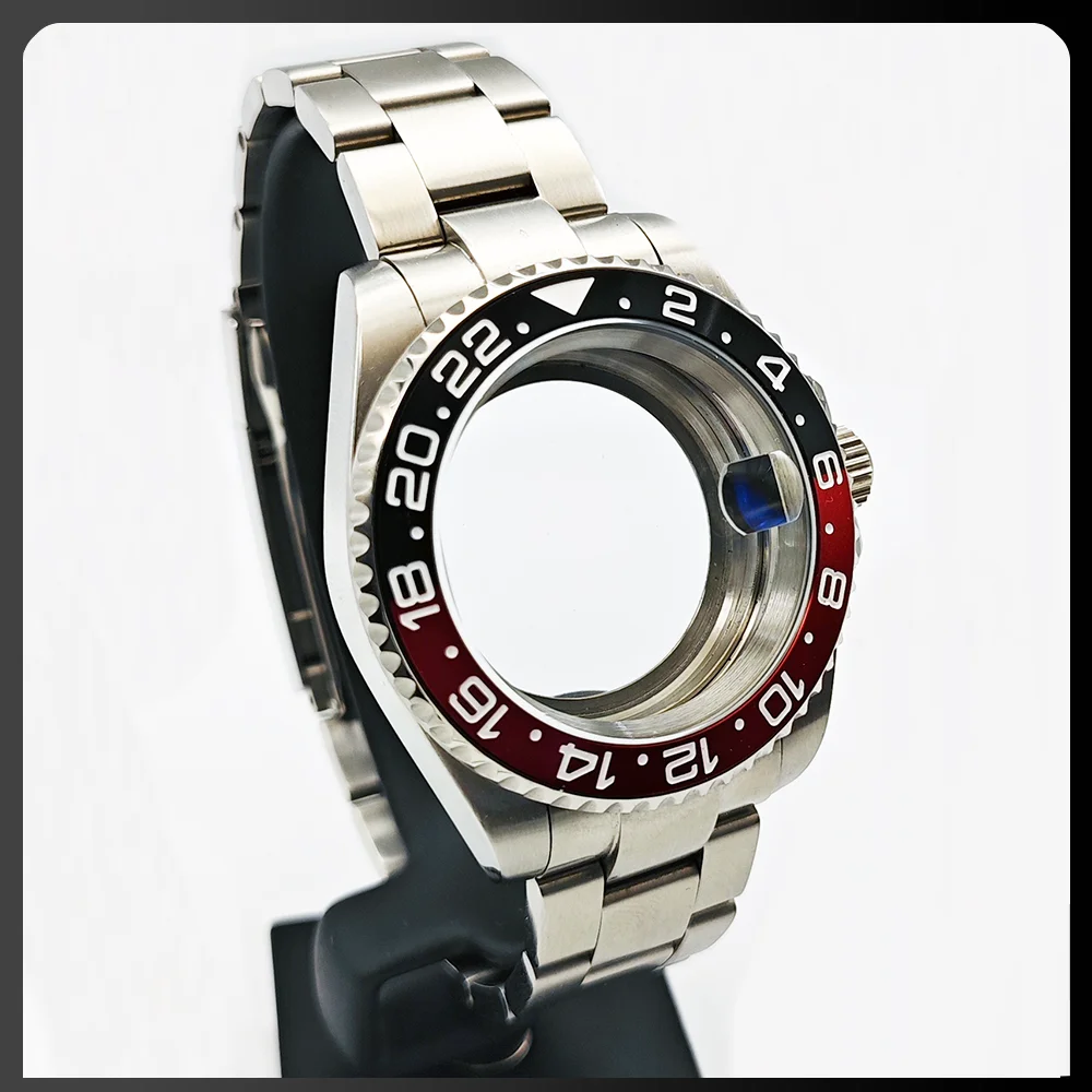 40mm shell 4R35NH35/36/38 movement compatible watch accessories stainless steel case and strap transparent back case