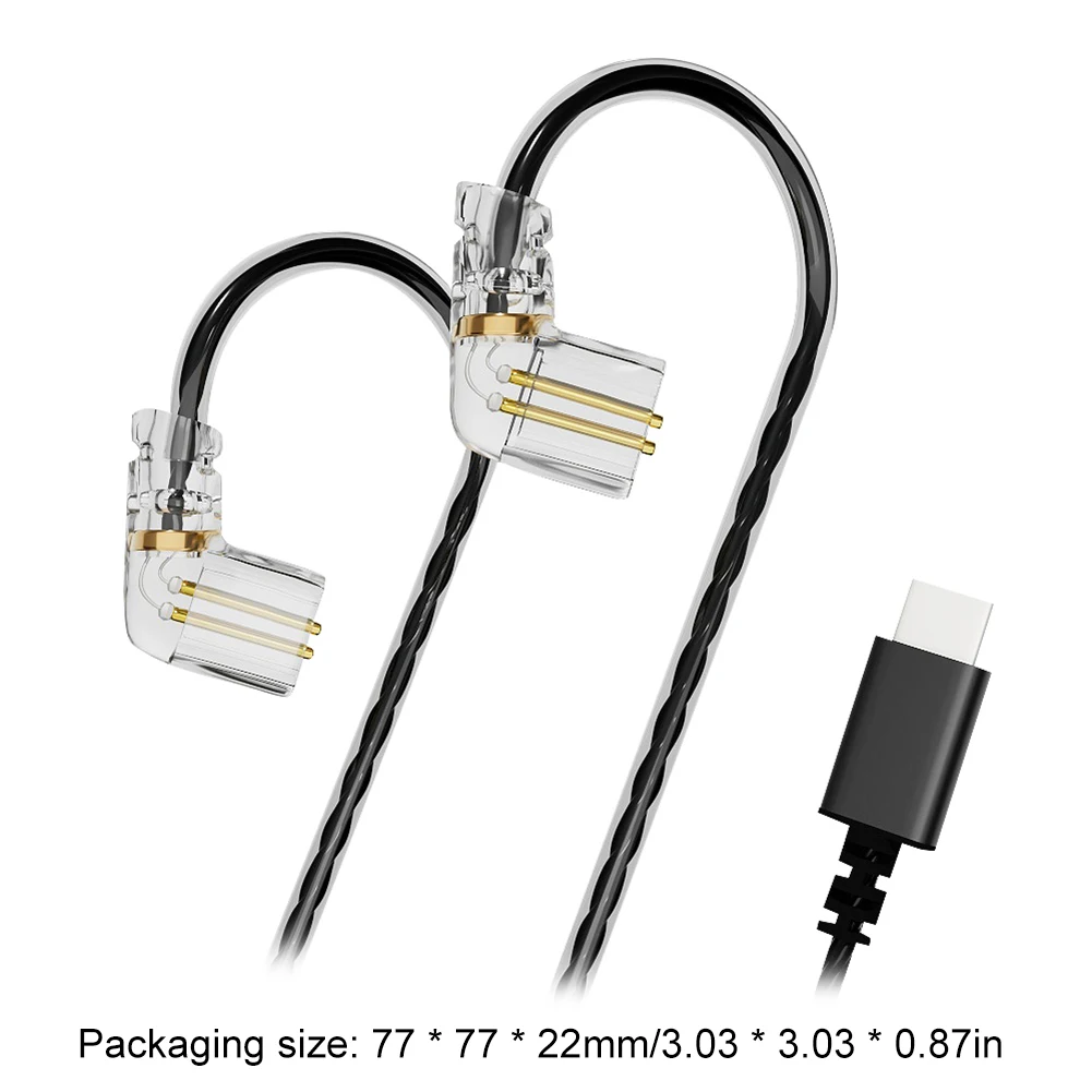   ͽټ ڵ TYPE-C  ̺ ü ׼, CCA, KZ, TRN, QDC, DUNU, SIMGOT ̾ ̺, 0.75mm