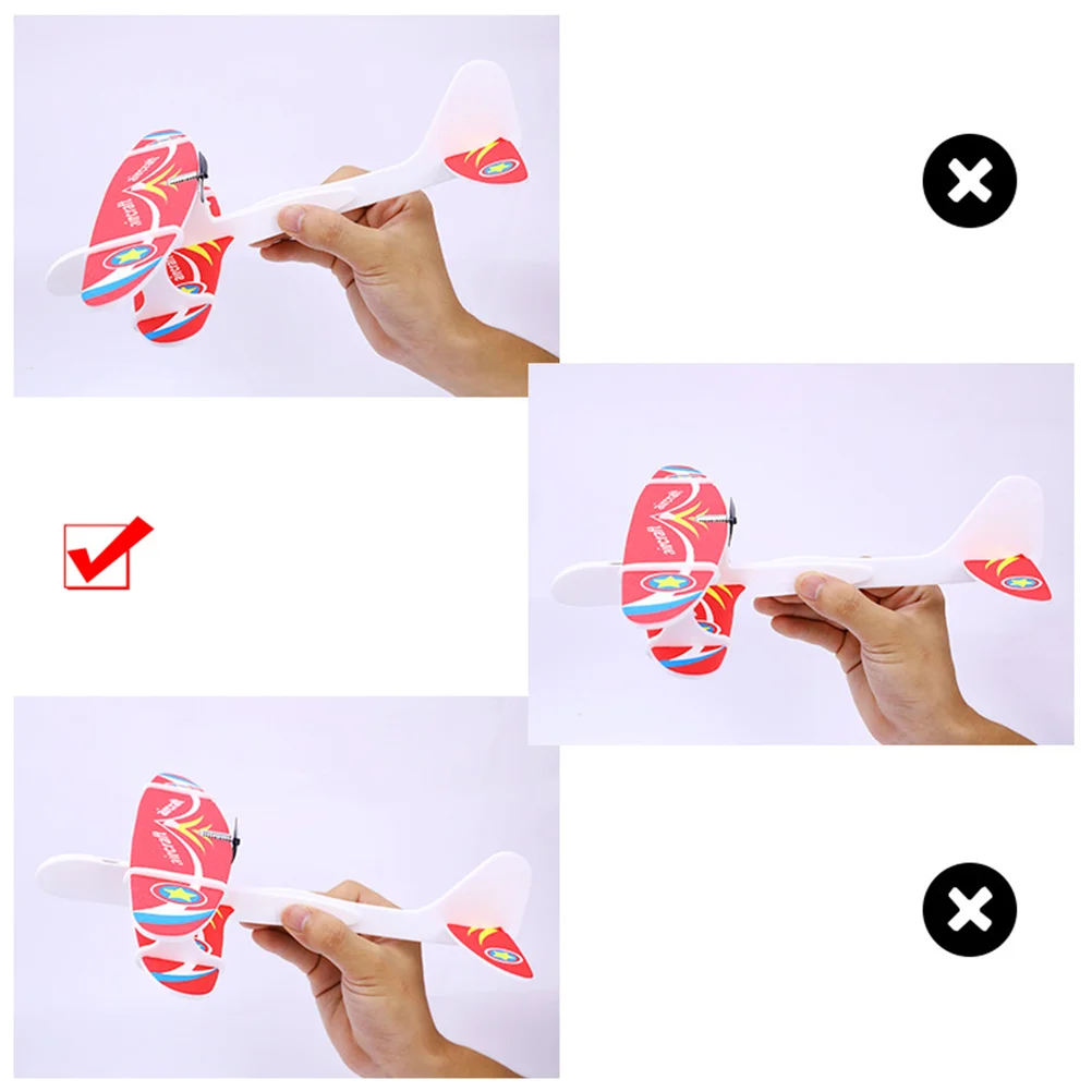 Hand Throwing Toys Electric Foam Capacitor Glider Without Lights Plane Aircraft