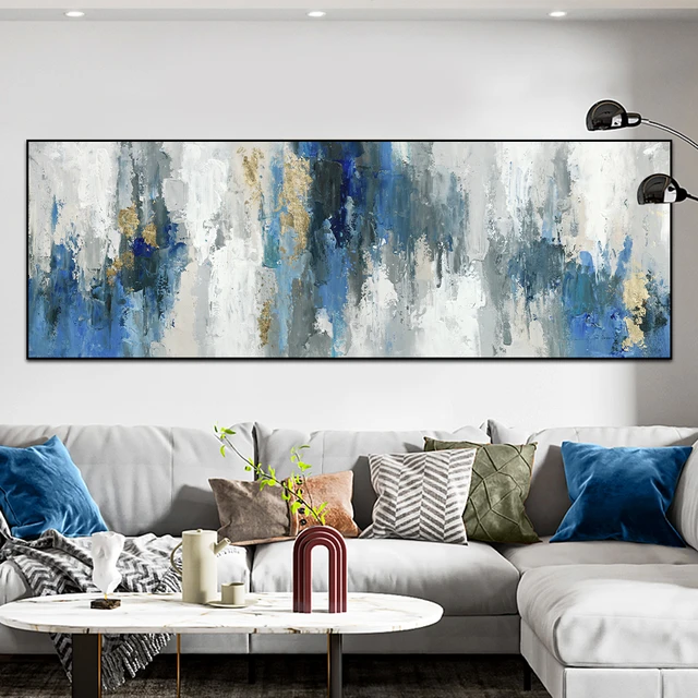 Cuadro abstracto moderno para decoración del hogar, pintura al óleo sobre  lienzo, póster nórdico de pared, imagen artística para sala de estar -  AliExpress