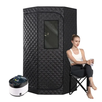 ขนาดเต็มใหม่ซาวน่าไอน้ําความร้อน 1600W 4L แบบพกพากล่องนอนไม่หลับท่อสแตนเลสสนับสนุน AU UK US EU Plug 1