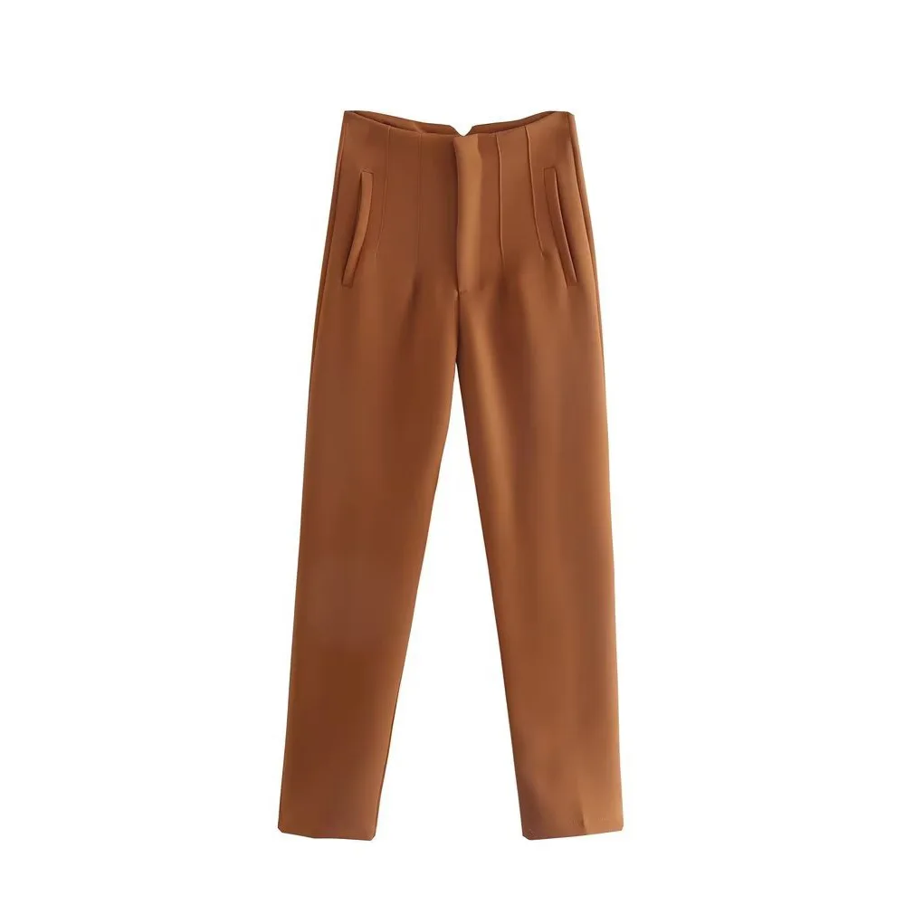 Fashion Office Wear High waist Pants for Women Straight Office Ladies outfits Pencil Trousers Casual Black Pants Streetwear