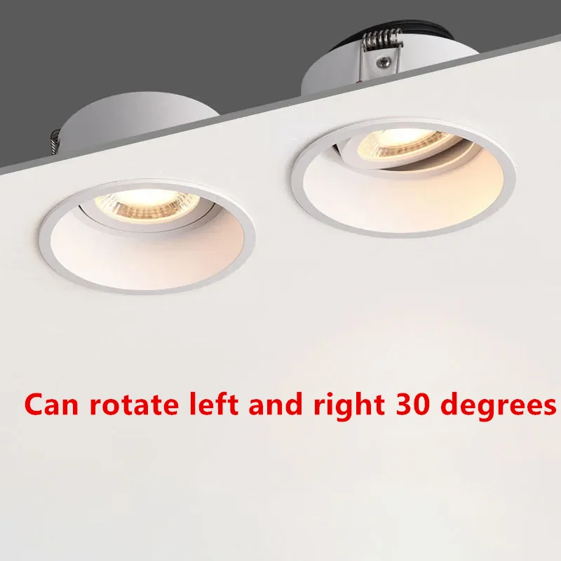 CRI 98 OSRAM Chip Anti Glare LED Downlight 7W9W12W15W18W20W24W AC90-260V Dimmable COB Ceiling Lamp Spot Lights Home Use led ceiling light,ceiling light,dimmable spotlights