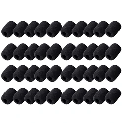 Professional Microphone Pop Filter Foam Cover for Broadcast Lapel Microphones (40Pcs Set)