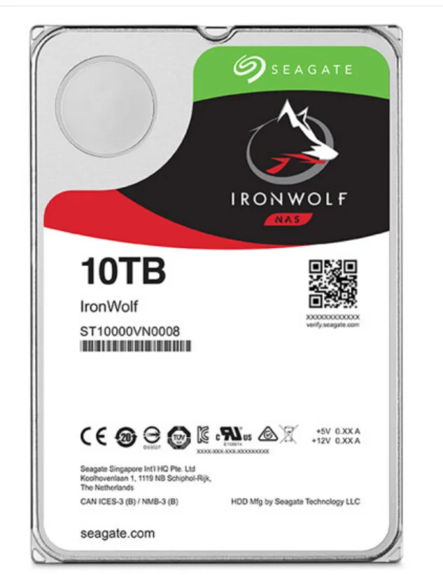 SEAGATE-ST10000VN008 씨게이트 (씨게이트) 쿨 울프 10 t, 새로운 NAS 서버