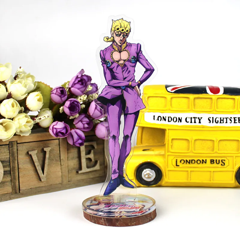 Compre Novo 15cm anime jojo aventura bizarra tamanho grande acrílico figura  modelo placa titular bolo topper animação periférica