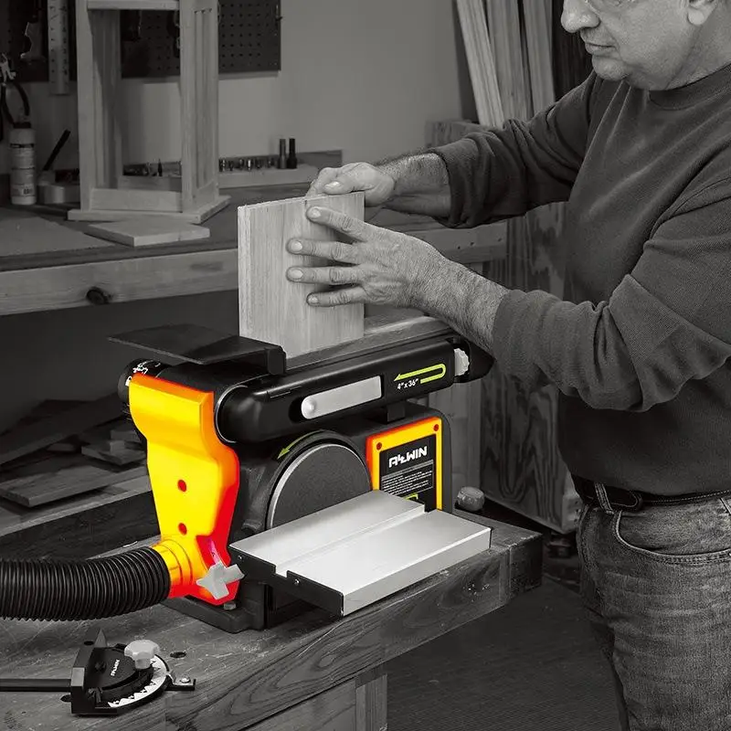 

Шлифовальный станок 370 Вт, шлифовальный станок, профессиональный Столярный станок, домашний шлифовальный станок, полировальная машина для дерева