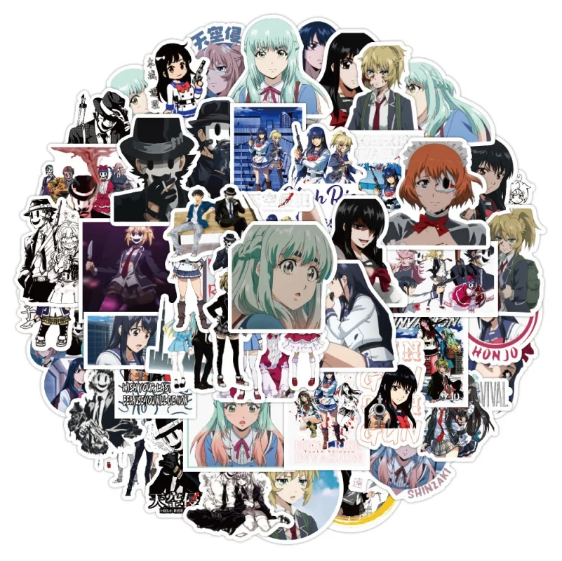 

10/25/50Pcs Anime High Rise Invasion Graffiti Sticker Waterproof Guitar Suitcase Notebook Helmet Motorbike Skateboard Laptop