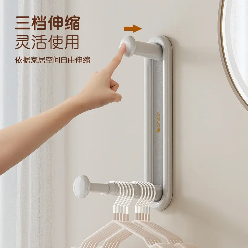 

Balcony Arrangement And Storage Hanger Artifacts Can Be Retractable Folding Hanging Without Punching Wall Hanging Wall Shelf
