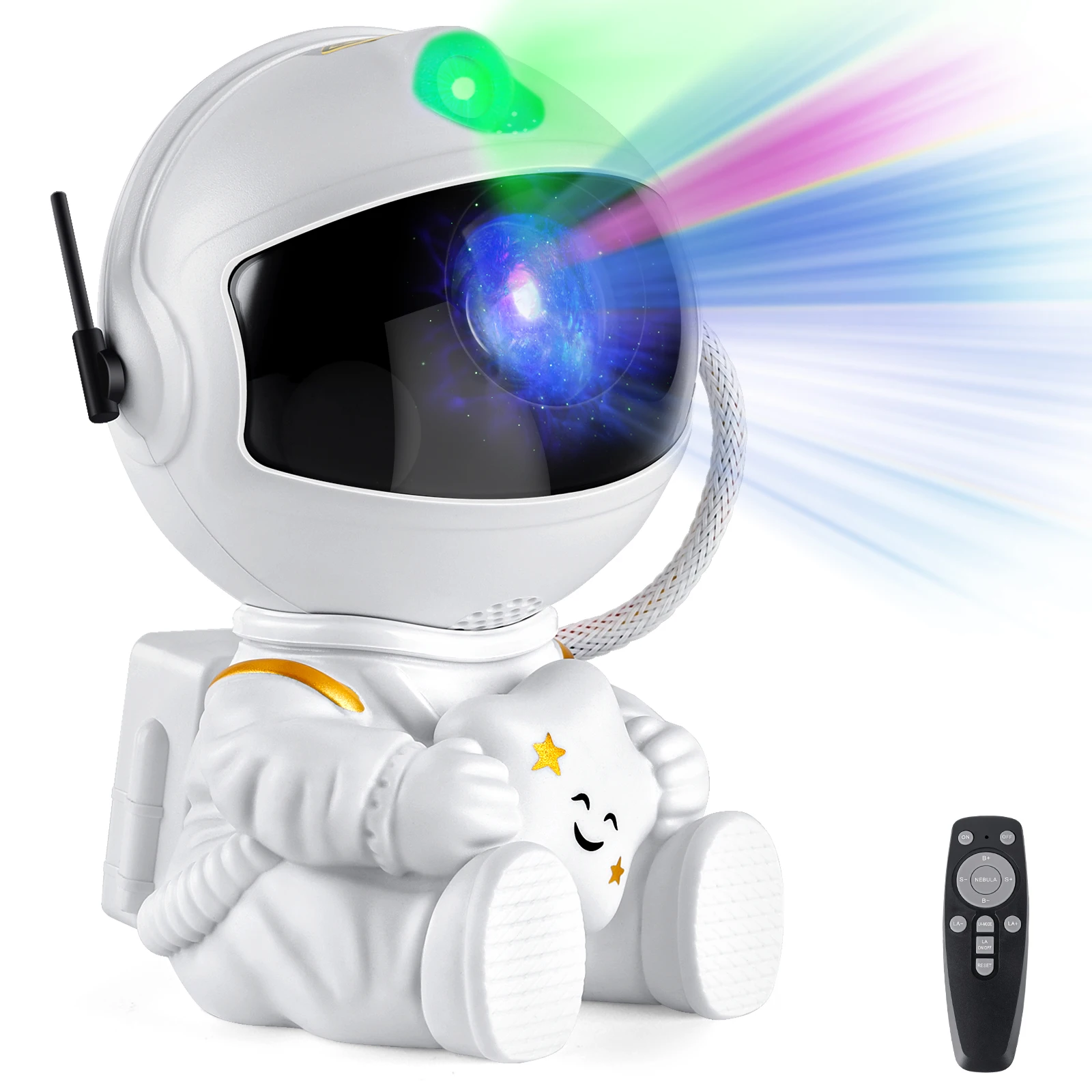 Astronaut Galaxy Projector LED Night Light – Starry Sky Lamp for Kids Bedroom, Room Decor, Galaxy Background, Gift