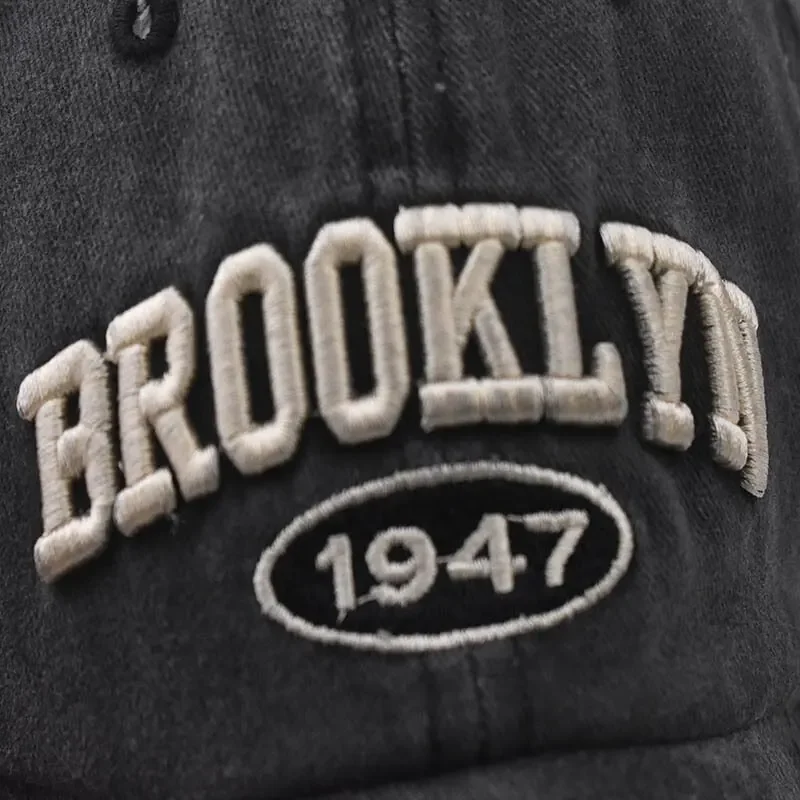 Brooklyn Cotton Embroidered Hip-Hop Baseball Cap
