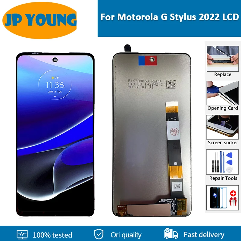 

Оригинальный ЖК-дисплей 6,8 дюйма для Motorola Moto G Stylus 2022, ЖК-дисплей с сенсорным дигитайзером в сборе, замена для Moto GStylus 2022, ЖК-дисплей