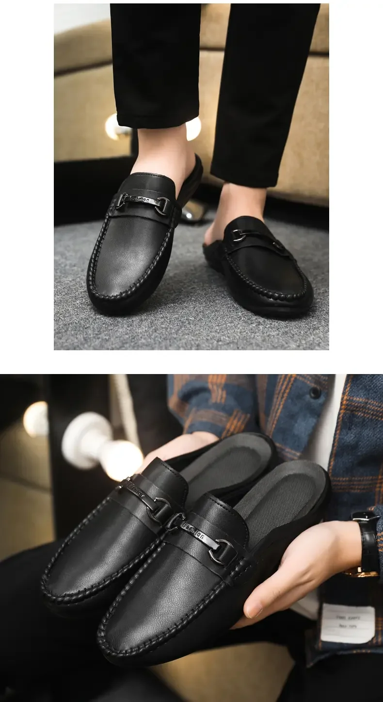 Herren Pantoletten Slipper Als Bequeme Freizeitschuhe Ohne Ferse_voghion.com